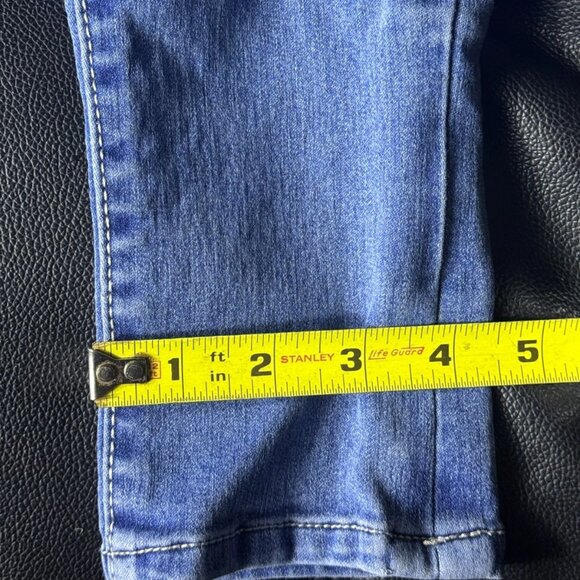 Guess Women’s Jeans Size 12 (24x27) Mid-Rise Straight Leg Blue Denim - Picture 9 of 11